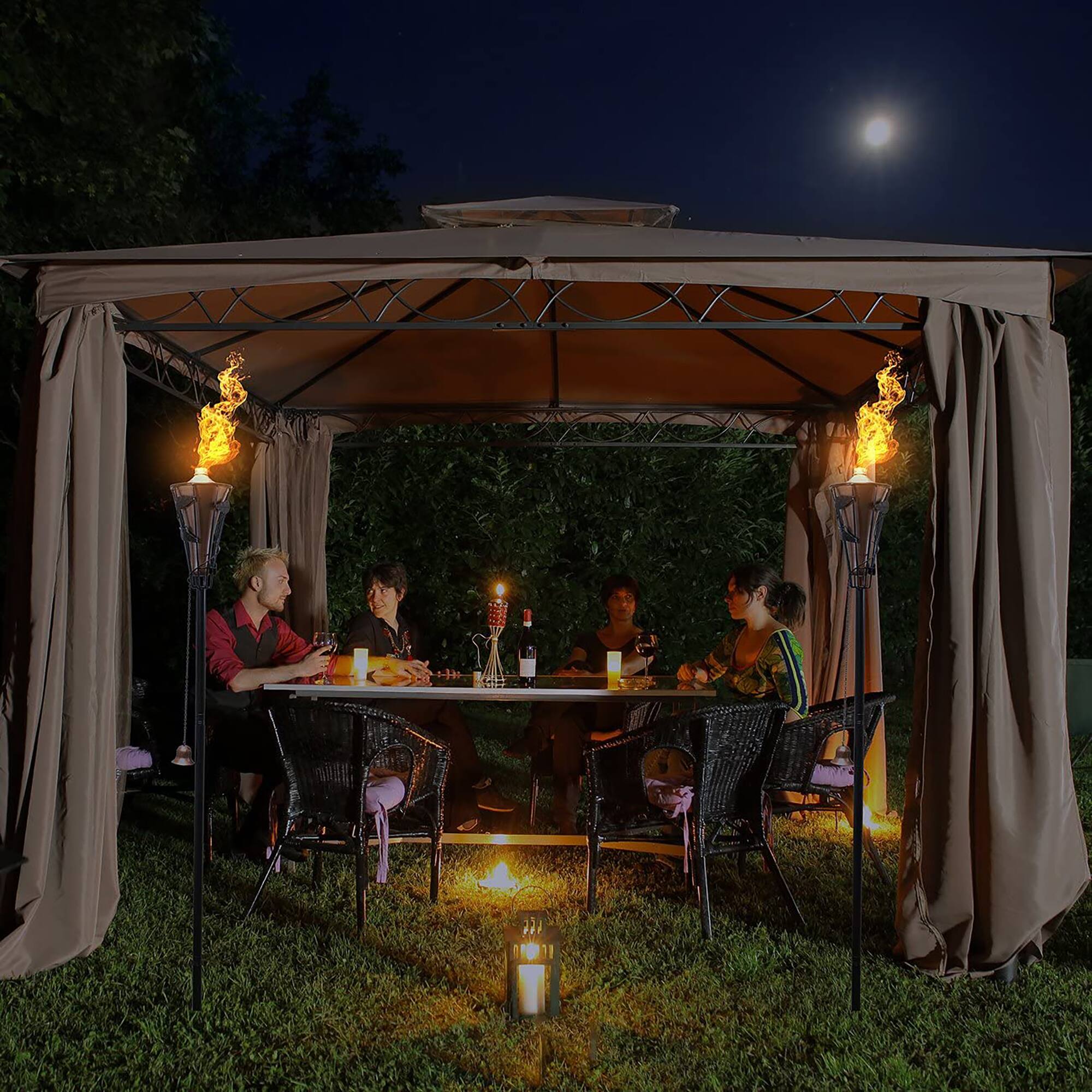 Sorbus 60" Matney Copper Outdoor Torches, 2ct.